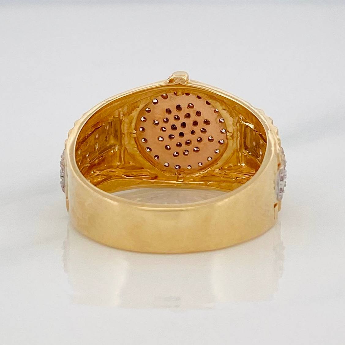 Anillo Correa Corona 8.6g / T9 1/2 Tres Oros 18K