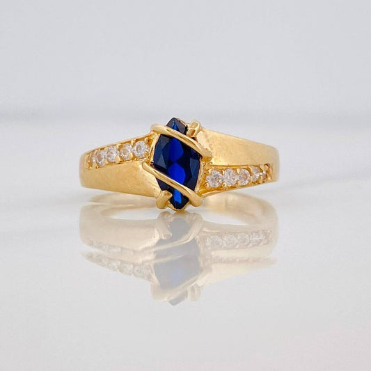 Anillo Solitario Rombo 2.75g / T6 1/2 Oro Amarillo 18K