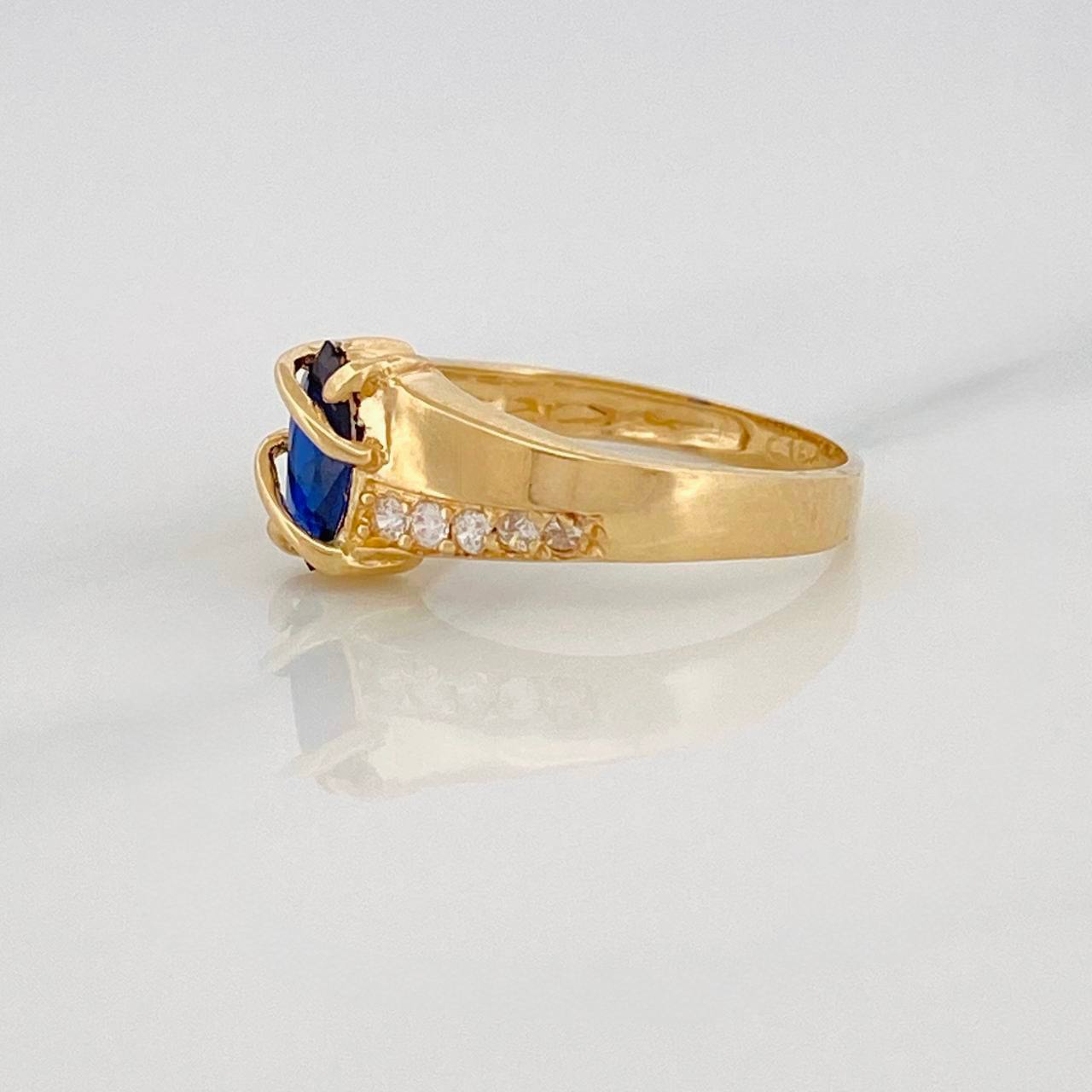 Anillo Solitario Rombo 2.75g / T6 1/2 Oro Amarillo 18K
