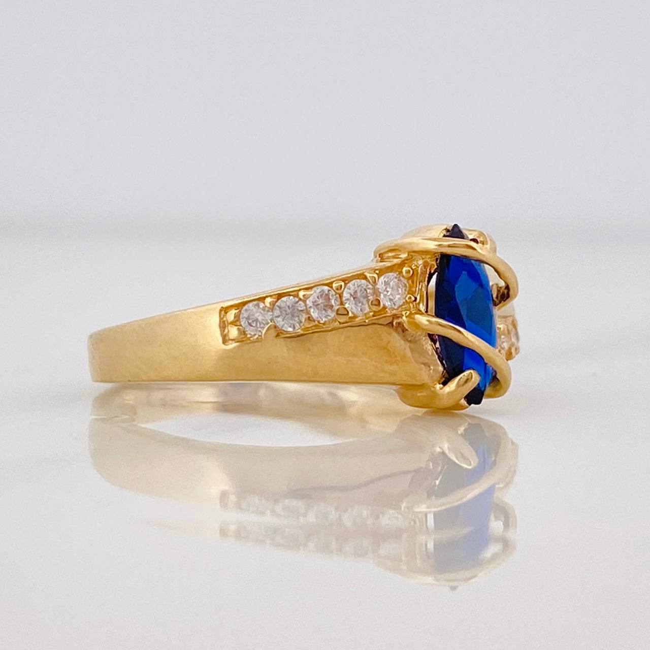Anillo Solitario Rombo 2.75g / T6 1/2 Oro Amarillo 18K