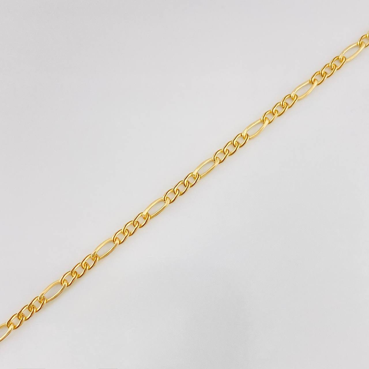 Figaro Bracelet 0.75g / 7 1/2 in / 1.75mm Yellow Gold 18K
