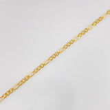 Figaro Bracelet 0.75g / 7 1/2 in / 1.75mm Yellow Gold 18K