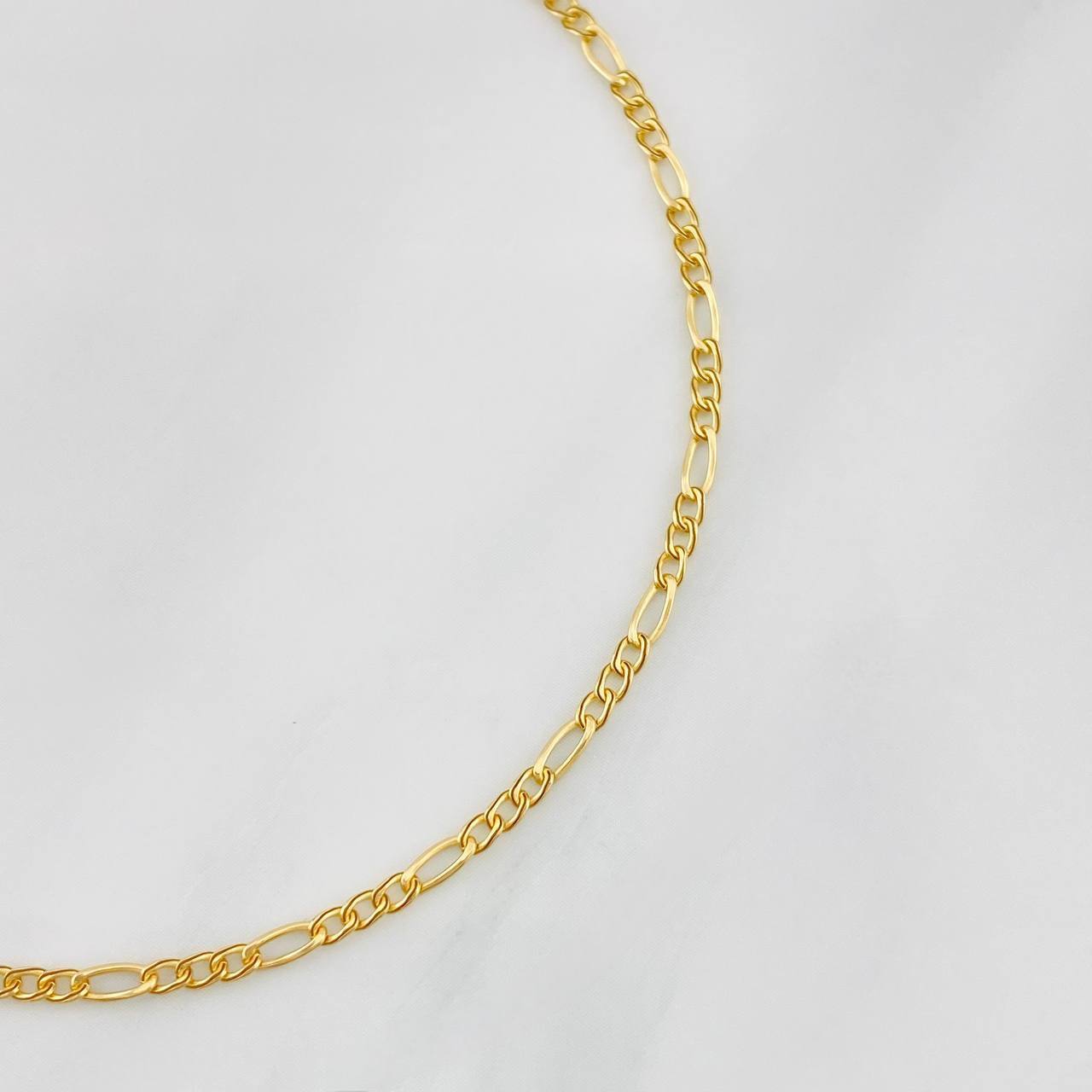 Figaro Bracelet 0.75g / 7 1/2 in / 1.75mm Yellow Gold 18K