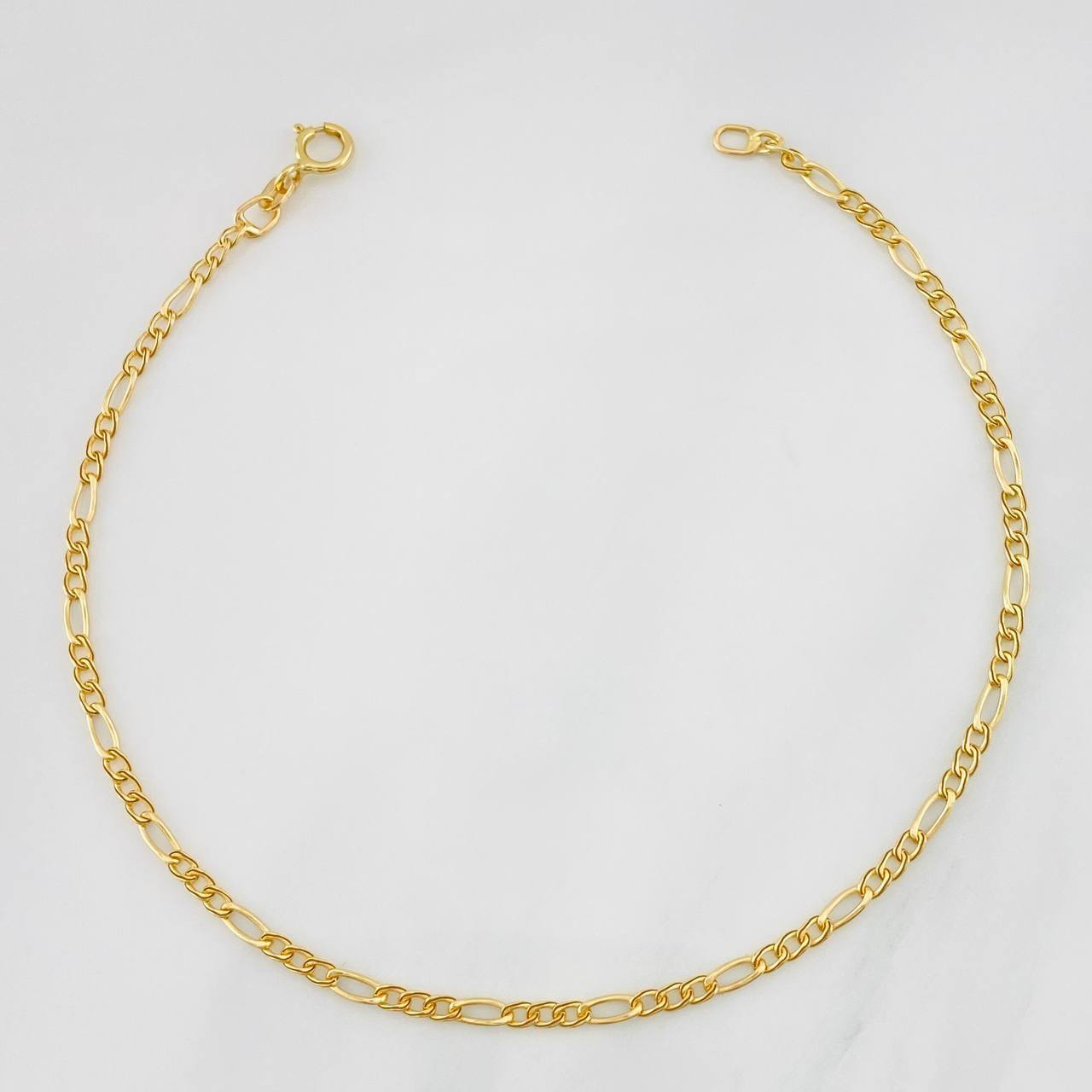 Figaro Bracelet 0.75g / 7 1/2 in / 1.75mm Yellow Gold 18K