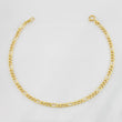 Figaro Bracelet 0.9g / 7 in / 2.4mm Yellow Gold 18K