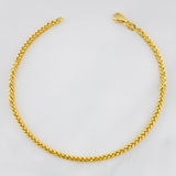 Franco Bracelet 2.45g / 7 3/4 in / 1.74mm Yellow Gold 18K