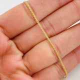 China Bracelet 1.25g / 7 1/2 in / 1.37mm Yellow Gold 18K
