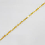 China Bracelet 1.25g / 7 1/2 in / 1.37mm Yellow Gold 18K