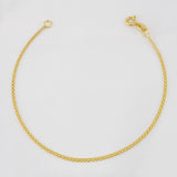 China Bracelet 1.25g / 7 1/2 in / 1.37mm Yellow Gold 18K