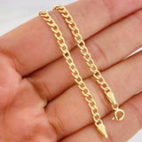 Cuban Links Bracelet 1.55g / 7 1/2 in / 3.28mm Yellow Gold 18K