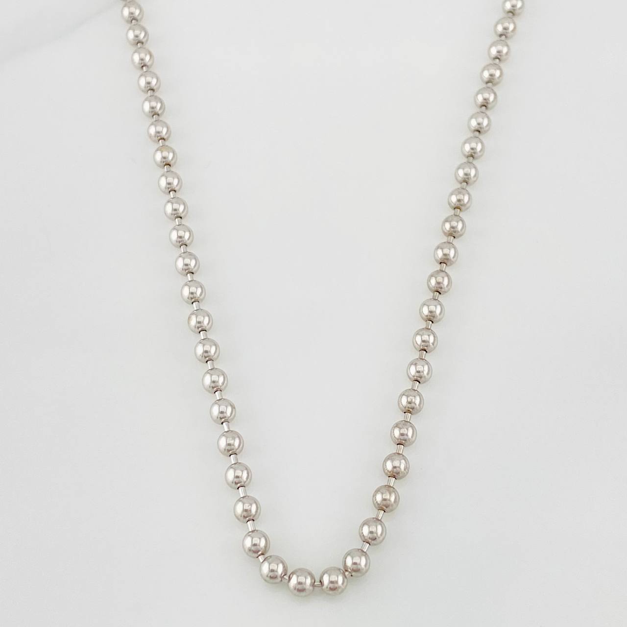 Military Chain 21.55g / 28 in / 3mm 18K White Gold