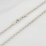 Military Chain 21.55g / 28 in / 3mm 18K White Gold