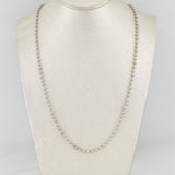 Military Chain 21.55g / 28 in / 3mm 18K White Gold