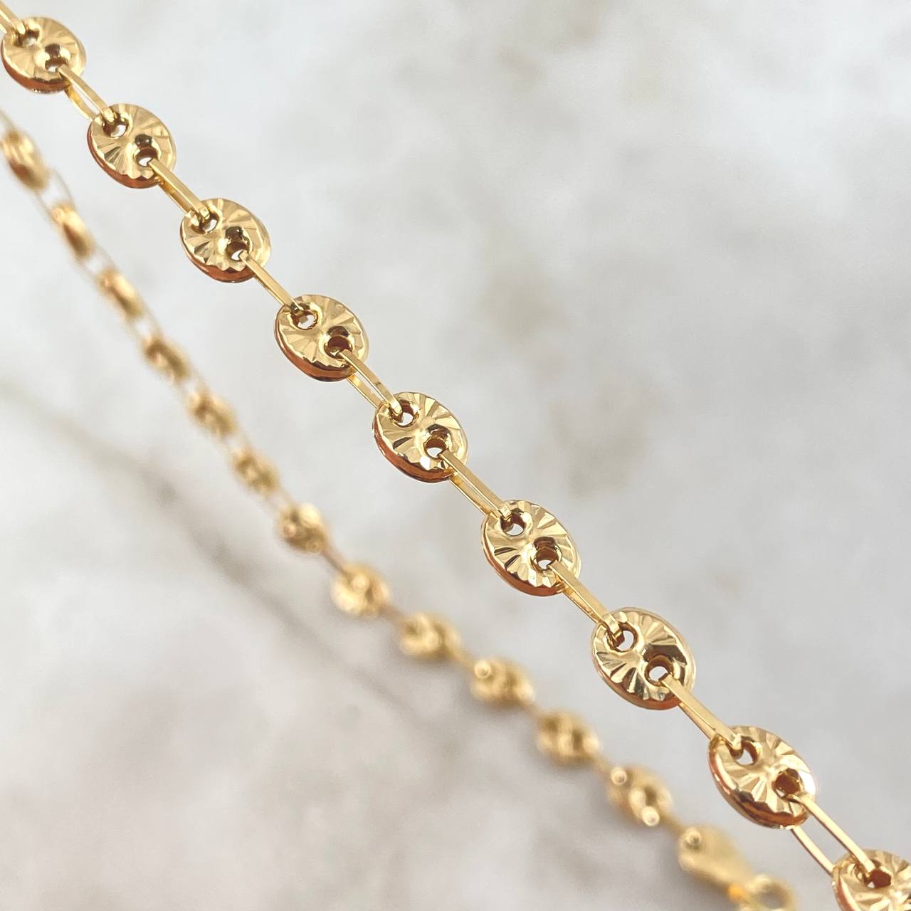 GC Chain 8gr / 45cm / 4.1mm Diamond Cut 18K Yellow Gold