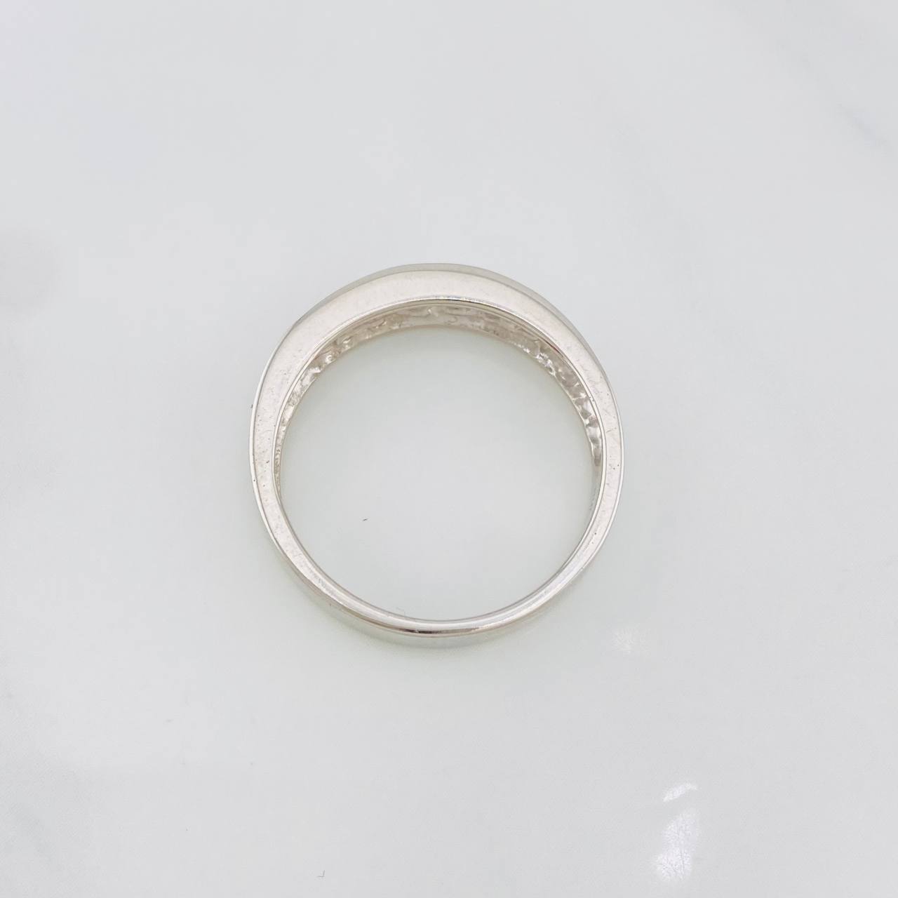 Churumbela Band Ring 4.3g / Size 7 1/2 White Gold 18K