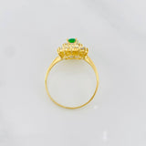 Flower Halo Ring 3g / T9 Yellow Gold 18K