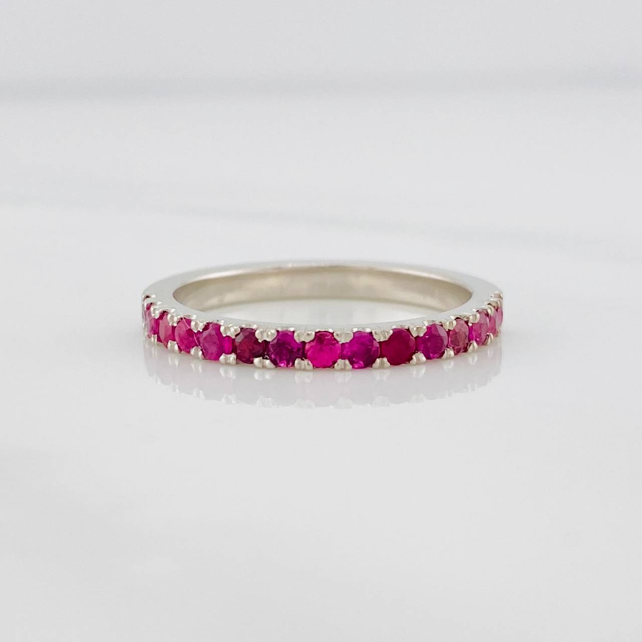 Anillo Argolla churumbela 3.25g / T7 1/4 Oro Blanco 18K