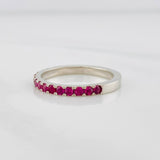 Anillo Argolla churumbela 3.25g / T7 1/4 Oro Blanco 18K