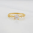 Solitaire churumbela ring 1.45g / T6 1/2 Yellow Gold 18K