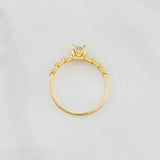 Solitaire churumbela ring 1.45g / T6 1/2 Yellow Gold 18K