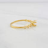 Solitaire churumbela ring 1.45g / T6 1/2 Yellow Gold 18K