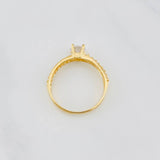 Anillo Solitario lineas 1.85g / T6 1/4 Oro Amarillo 18K