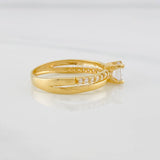 Anillo Solitario lineas 1.85g / T6 1/4 Oro Amarillo 18K