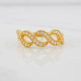 Anillo Olas 2.4g / T7 1/2 Oro Amarillo 18K