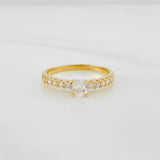 Anillo Solitario churumbela 2.25g / T8 Oro Amarillo 18K