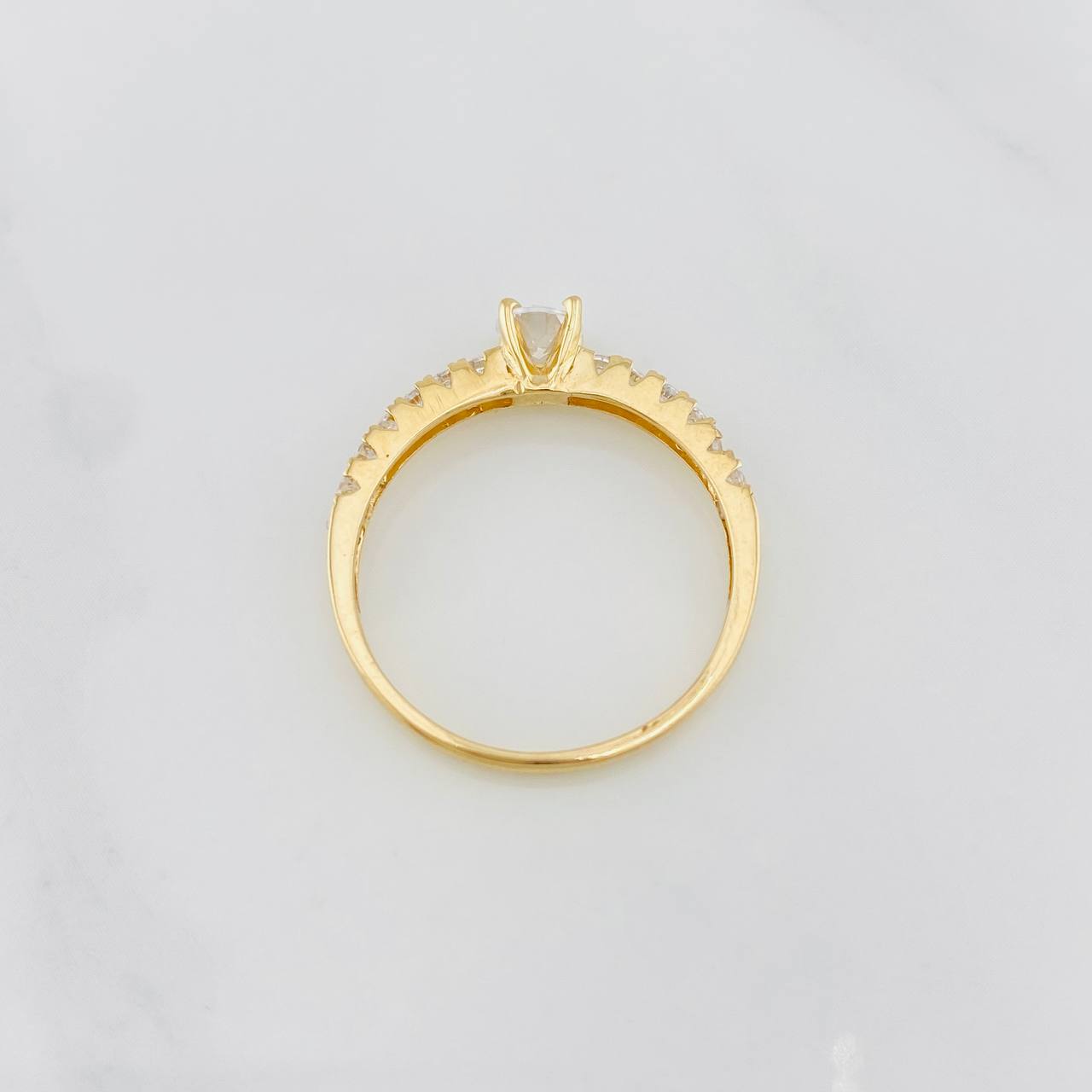 Anillo Solitario churumbela 2.25g / T8 Oro Amarillo 18K