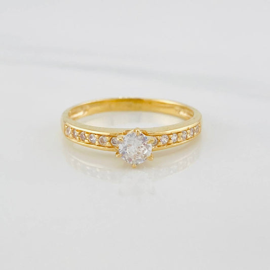 Anillo Solitario churumbela 2.05g / T7 Oro Amarillo 18K