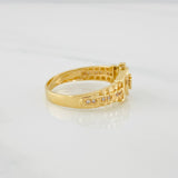 Anillo Corona 4.2g / T8 3/4 Tres Oros 18K