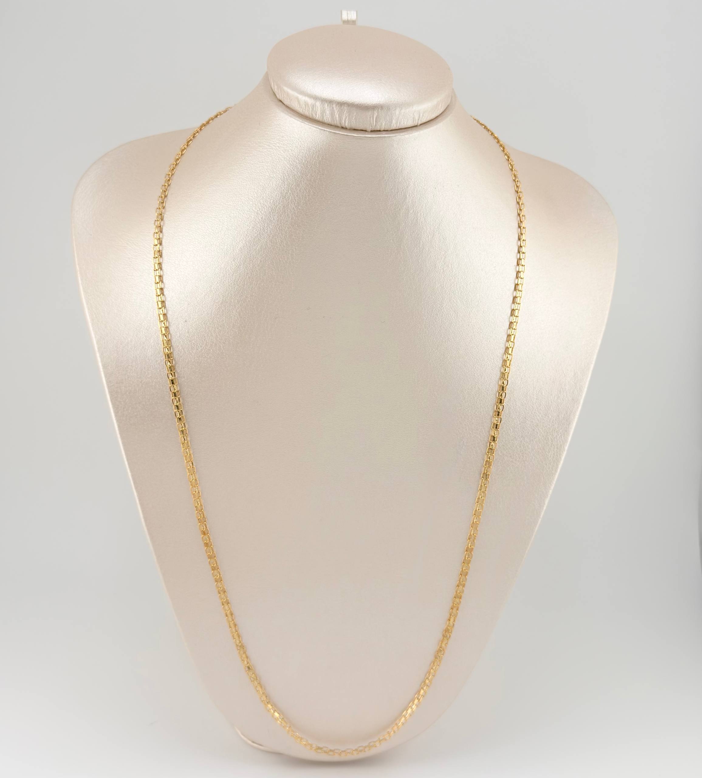 Bismark Chain 10gr / 26 1/2 in / 3.2mm Yellow Gold +1 18K