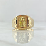 Anillo Virgen Guadalupe Correa 3.5gr / T11 / Texturizado Oro Amarillo 18K