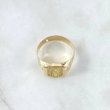 Anillo Virgen Guadalupe Correa 3.5gr / T11 / Texturizado Oro Amarillo 18K