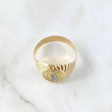 Anillo Virgen Del Carmen Espiral 3.85gr / T11 / Ovalo Texturizado Dos Oros Amarillo Blanco 18K