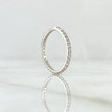 Petit Churumbela Ring 1.7gr / Size 7 / White Zircons 18K White Gold ©