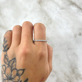 Petit Churumbela Ring 1.7gr / Size 7 / White Zircons 18K White Gold ©