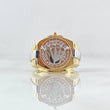 Crown Strap Ring 6.9gr / Size 9 1/2 / Three 18K Golds ©