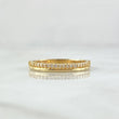 Partial Line Churumbela Ring 1.7gr / T6 / White Zircons 18K Yellow Gold *