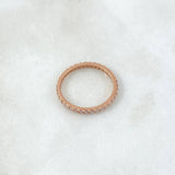Petit Churumbela Ring 1.7gr / Size 7 1/4 / White Zircons 18K Rose Gold *