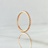 Petit Churumbela Ring 1.7gr / Size 7 1/4 / White Zircons 18K Rose Gold *