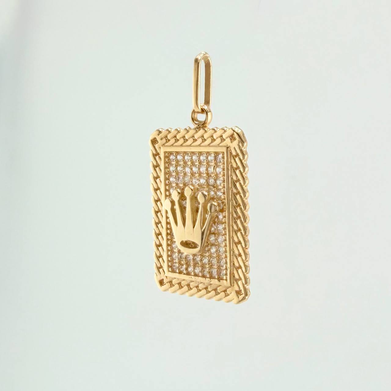Dije Corona 3gr / 1 1/4 in / Oro Amarillo 18K &