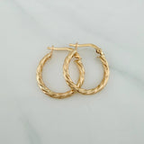 Candongas Mary 1.9 g / 3/4 in Oro Amarillo 18K