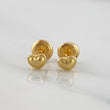 Stud Earrings Heart 0.75 g / in / 3.82 mm Yellow Gold 18K