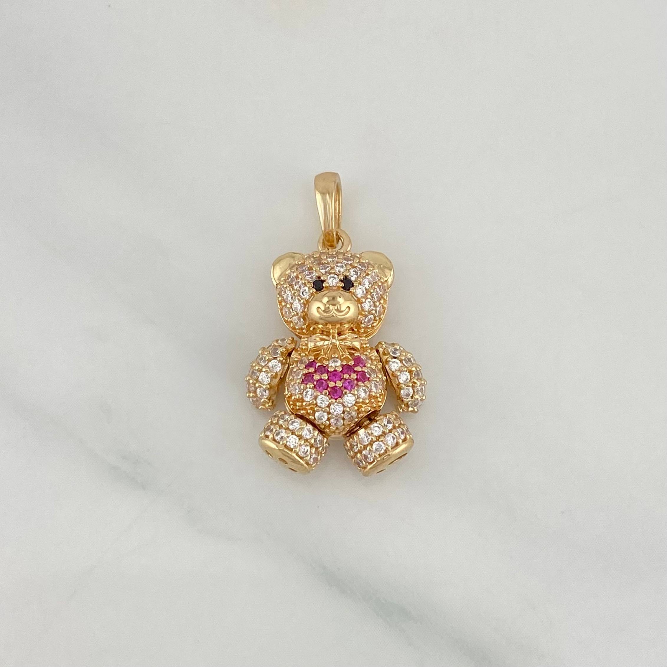 Dije Oso Articulado 4.45 g / 1 in Oro Amarillo 18K