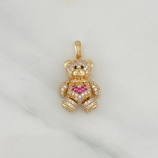 Dije Oso Articulado 4.45 g / 1 in Oro Amarillo 18K