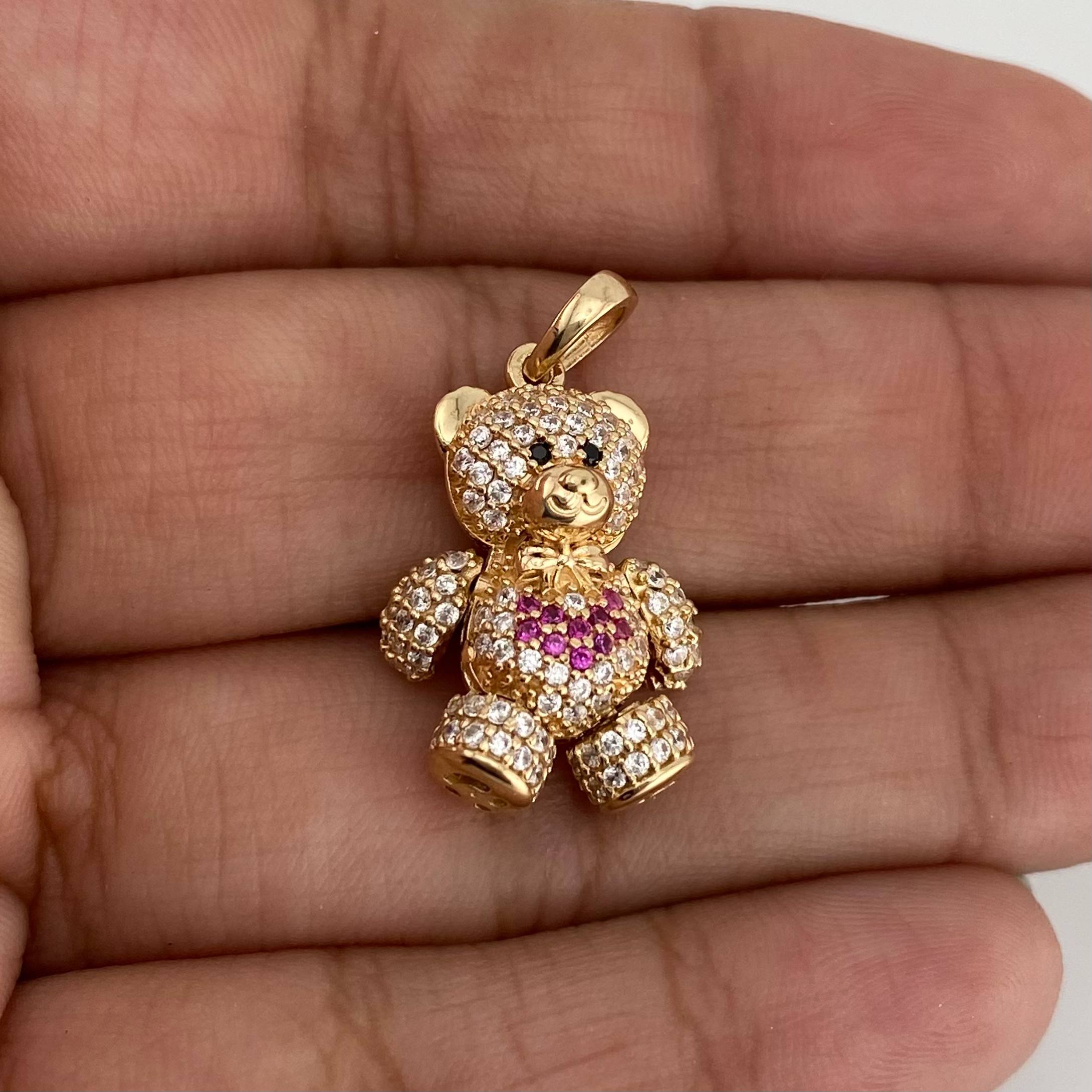 Dije Oso Articulado 4.45 g / 1 in Oro Amarillo 18K
