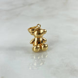 Pendant Faceless Bear 4.2gr / 2.5cm / Yellow Gold Nac.Esp
