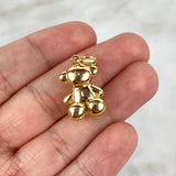 Pendant Faceless Bear 4.2gr / 2.5cm / Yellow Gold Nac.Esp